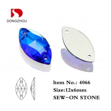 DZ 3066 12X6 MM Navette shape crystal sew on stone 